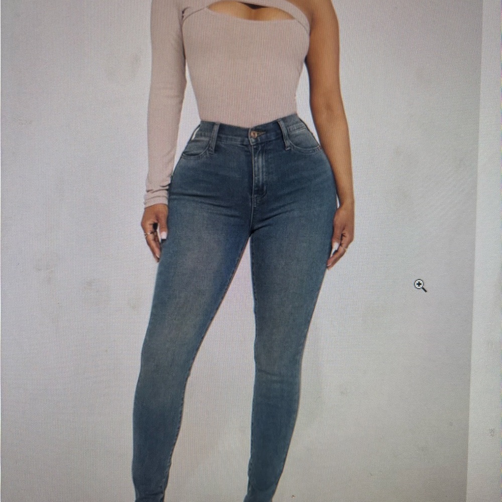 Fashion Nova Women's Skinny Jeans - Blue